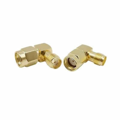 SMA ERKEK RP - SMA DİŞİ 90 DERECE ÇEVİRİCİ ADAPTÖR RF KONNEKTÖR