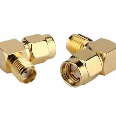 SMA ERKEK - SMA DİŞİ 90 DERECE L TİPİ ADAPTÖR RF KONNEKTÖR.